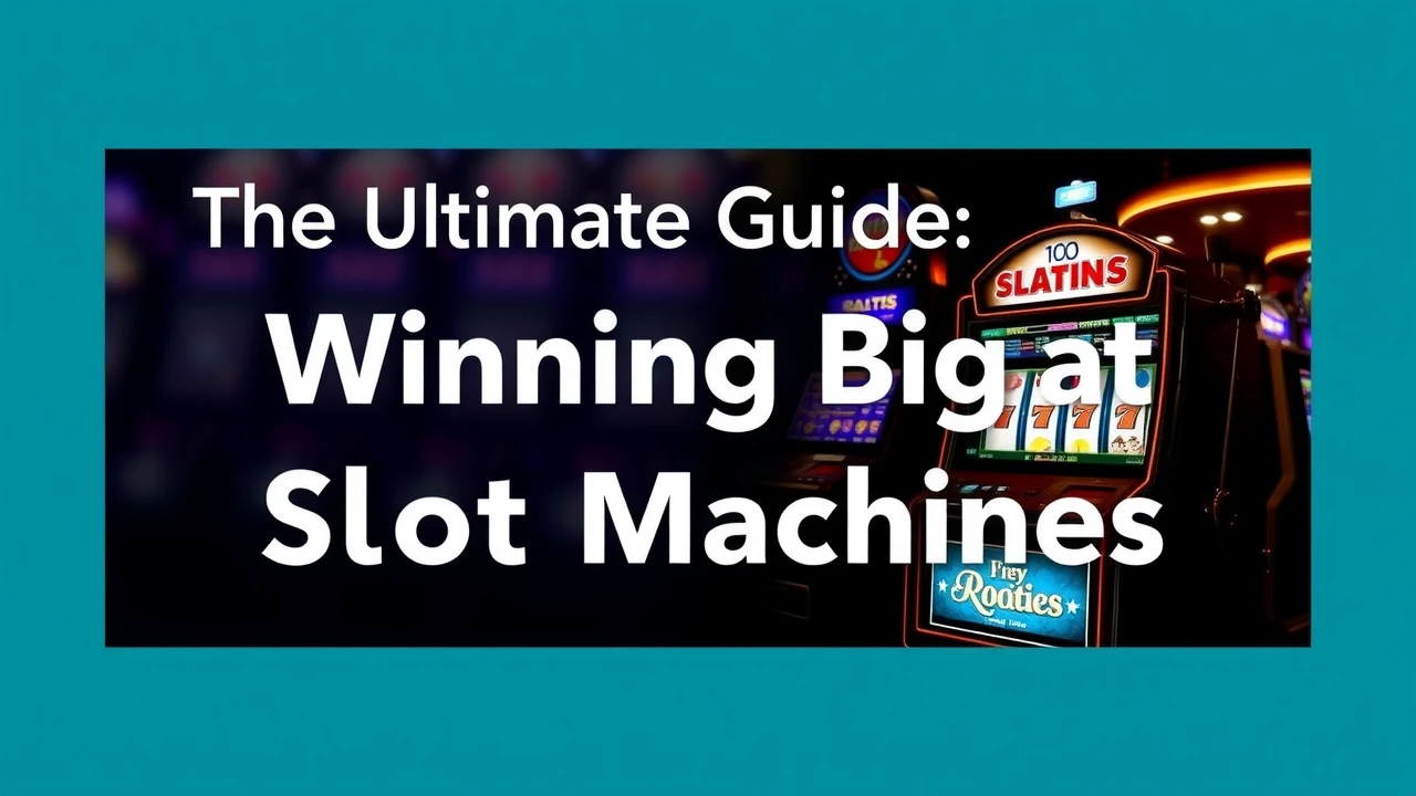 The Ultimate Guide to Winning Big at Slot Machines